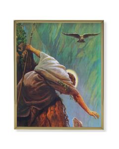 8" x 10" Gold Plaque Frame with a Hook: The Lost Sheep Print