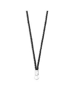 31" Black Cord with a Silver Tip