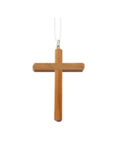 4" Olive Wood Cross on a 30" Cord