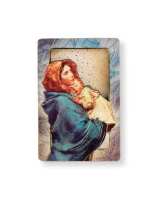 Madonna of the Street Magnetic Standing Wooden Plaque