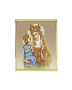 8" x 10" Gold Plaque Frame with a Saint Anne de Beaupre with Mary Print