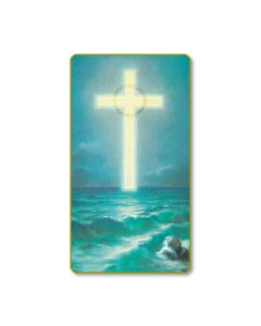 Cross on the Ocean Holy Card