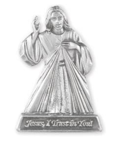 Divine Mercy Jesus I Trust in You Auto Visor Clip (Sold in Inc. of 3)