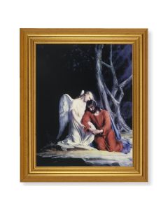 10" x 12" Gold Leaf Finish Beveled Frame with 8" x 10" Bloch: Agony in the Garden Textured Art
