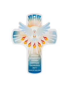 4" Confirmation Holy Spirit Resin Cross