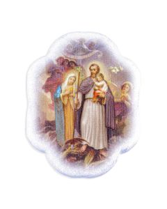 Saint Joseph Terror of Demons Magnet in 2D with Gold Highlights