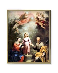 8" x 10" Gold Plaque Frame with a Murillo: Heavenly and Earthly Trinities Print
