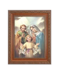 8.25" x 10.25" Ornate Wood Frame with a 6" x 8" The Holy Family Print