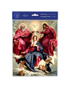 8" x 10" Crowning of Mary Print  (sold in inc. of 3)