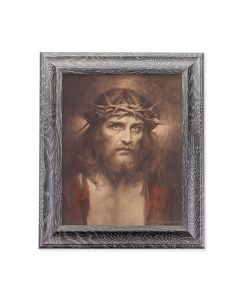 10 1/2" x 12 1/2" Grey Oak Finish Frame with an 8" x 10" Chambers: Ecce Homo Print