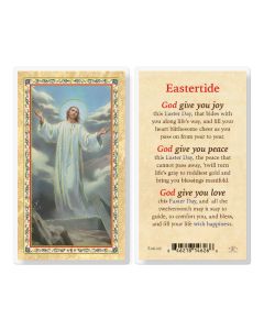 Eastertide Resurrection Laminated Holy Card. Inc. of 25