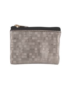Pewter Mosaic Patterned Rosary Pouch