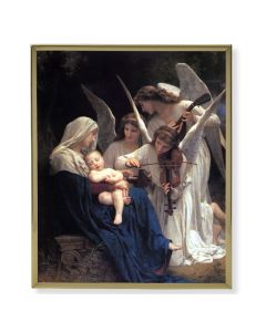 8" x 10" Gold Plaque Frame with a Bouguereau: Heavenly Melody Print