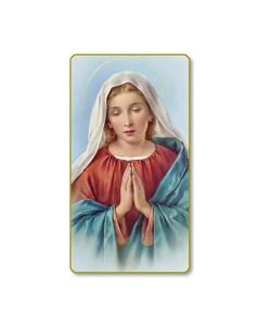 Praying Madonna Holy Card