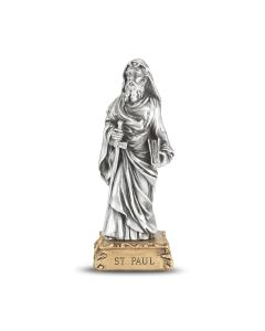 4 1/2" Pewter Saint Paul Statue, Gift Boxed-P65