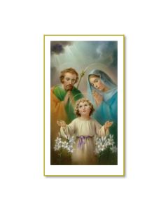 Holy Family Holy Card