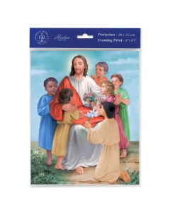 8" x 10" Christ with Children Print (sold in inc. of 3)
