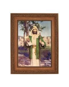 8 1/4" x 10 1/4" Ornate Wood Frame with a 6" x 8" Chambers: Saint Jude Thaddeus Print