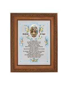 8 1/4" x 10 1/4" Ornate Wood Frame with a 6" x 8" A House Blessing (Spanish)-SHJ-IHM Print