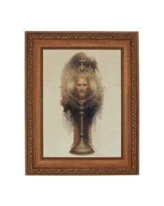 8 1/4" x 10 1/4" Ornate Wood Frame with a 6" x 8" Chambers: Our Sacramental King Print
