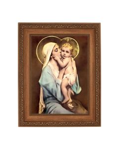 8 1/4" x 10 1/4" Ornate Wood Frame with a 6" x 8" Chambers: Queen of Mothers Print