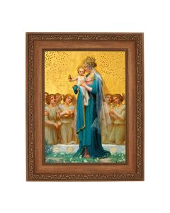 8 1/4" x 10 1/4" Ornate Wood Frame with a 6" x 8" Vidal: Madonna and Child Print