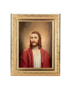 8 1/4" x 10 1/4" Gold Ornate Frame with a 6" x 8" Chambers: Our Lord Print
