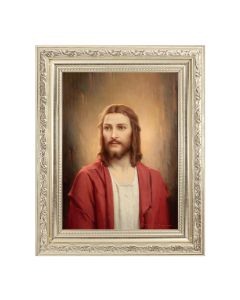 8 1/4" x 10 1/4" Silver Ornate Frame with a 6" x 8" Chambers: Our Lord Print
