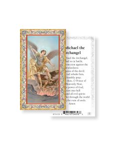 St. Michael Holy Card