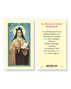Saint Teresa of Avila Holy Card