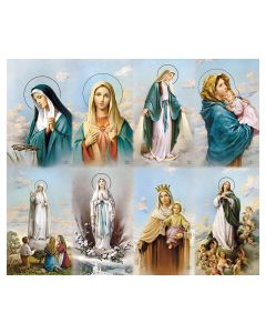 Madonna Eight-Up Micro Perforated Holy Cards
