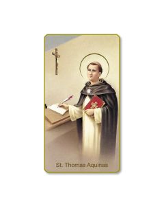 Saint Thomas Aquinas Holy Card