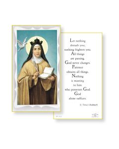 Saint Teresa of Avila Holy Card
