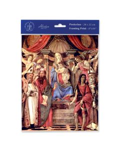 8" x 10" Madonna Throne of Angels and Saints Print  (sold in inc. of 3)