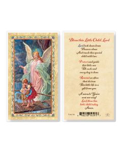 Bless this Little Child Lord Laminated Holy Card. Inc. of 25