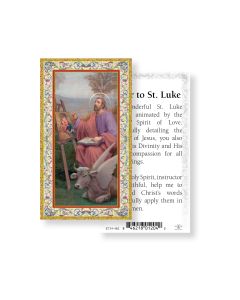 Saint Luke Holy Card