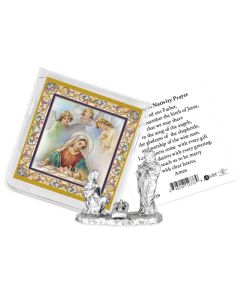 Nativity Pocket Statue with Holy Card in a Clear Pouch-P65