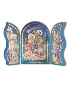 The Nativity with Lamb Wood Triptych