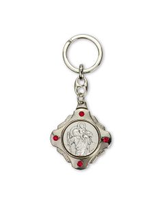 Saint Christopher Medal Keychain