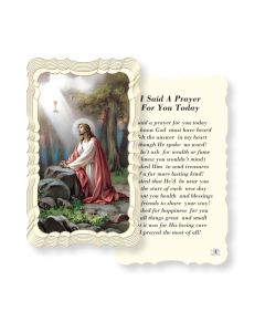 I Said a Prayer For You Today Holy Card