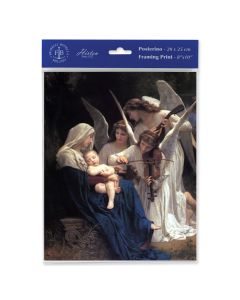 8" x 10" Bouguereau: Heavenly Melody Print  (sold in inc. of 3)