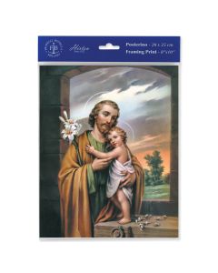 8" x 10" Saint Joseph Print  (sold in inc. of 3)