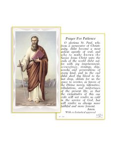 Saint Paul Holy Card 