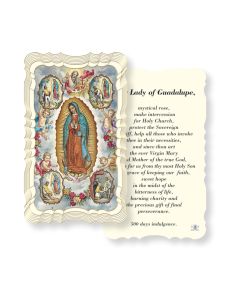 Our Lady of Guadalupe-Mystical Rose Holy Card