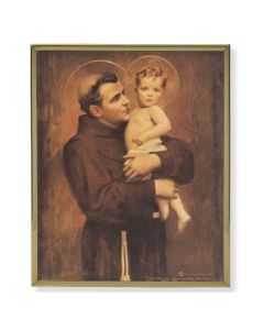 8" x 10" Gold Plaque Frame with a Chambers: St. Anthony with Jesus Print