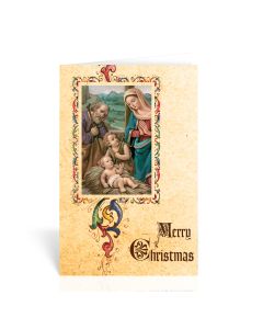 Holy Family with a Drummer Boy Christmas Greeting Cards Boxed