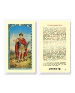 Oracion a San Expedito Holy Card