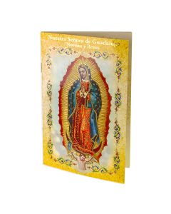 3 3/4" x 6" Spanish Our Lady of Guadalupe Novena Book