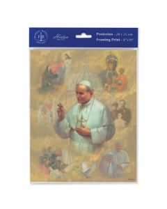 8" x 10" Saint John Paul II Print  (sold in inc. of 3)