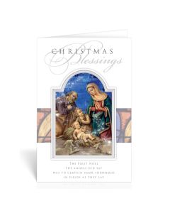 Nativity with a Drummer Boy Christmas Greeting Cards Boxed